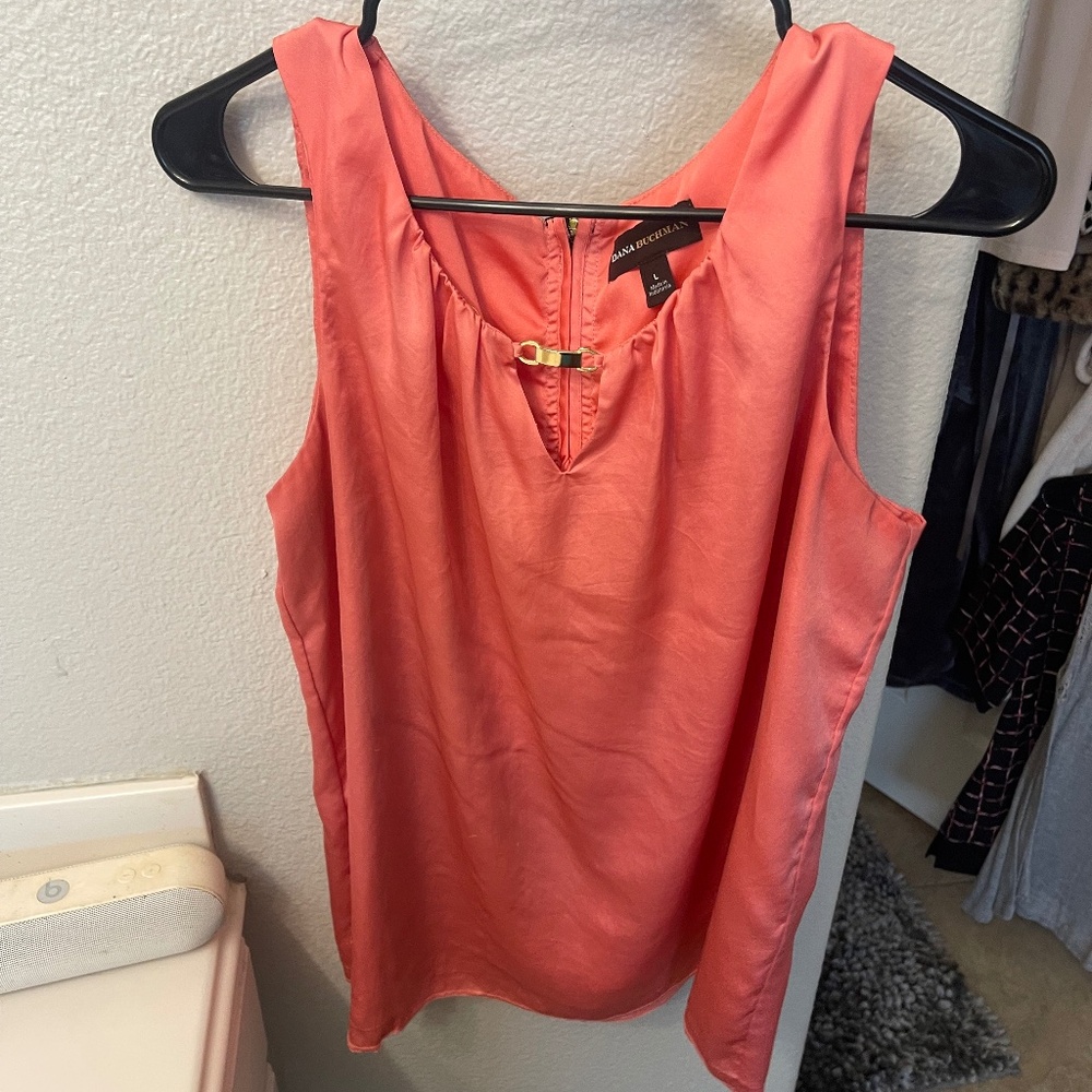 Pink Sleeveless Blouse